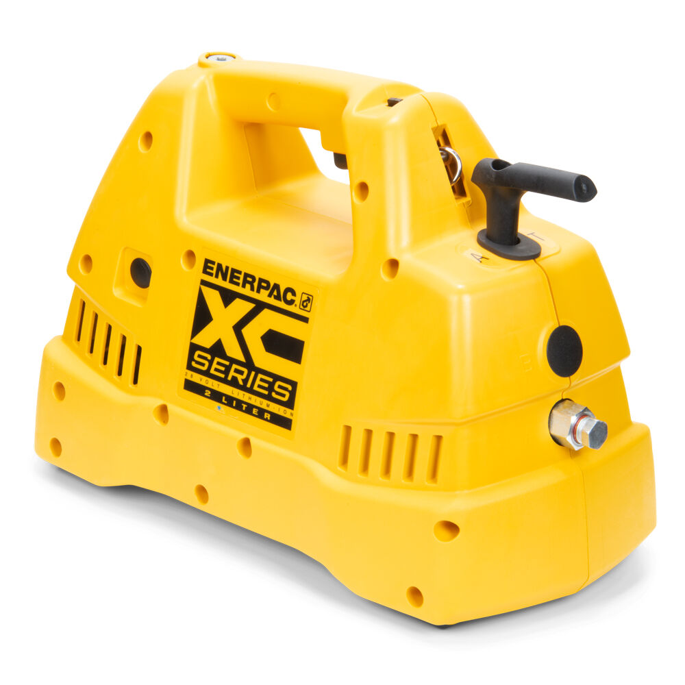 Enerpac XC1202M Cordless Hydraulic Pump, 3/2 Valve, 120 in3 Usable Oil