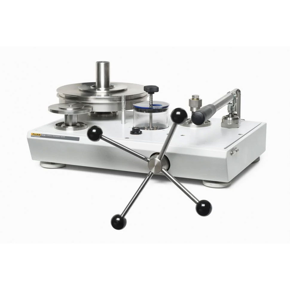 Fluke Calibration P3124-BAR Oil Operated Dual Range Deadweight Tester, 700Bar