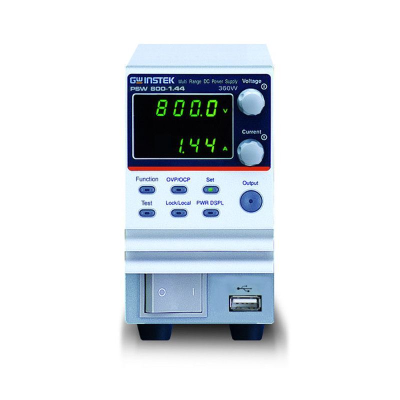 GW Instek PSW 800-1.44 Programmable DC Power Supply, 800VDC Auto-ranging 360W
